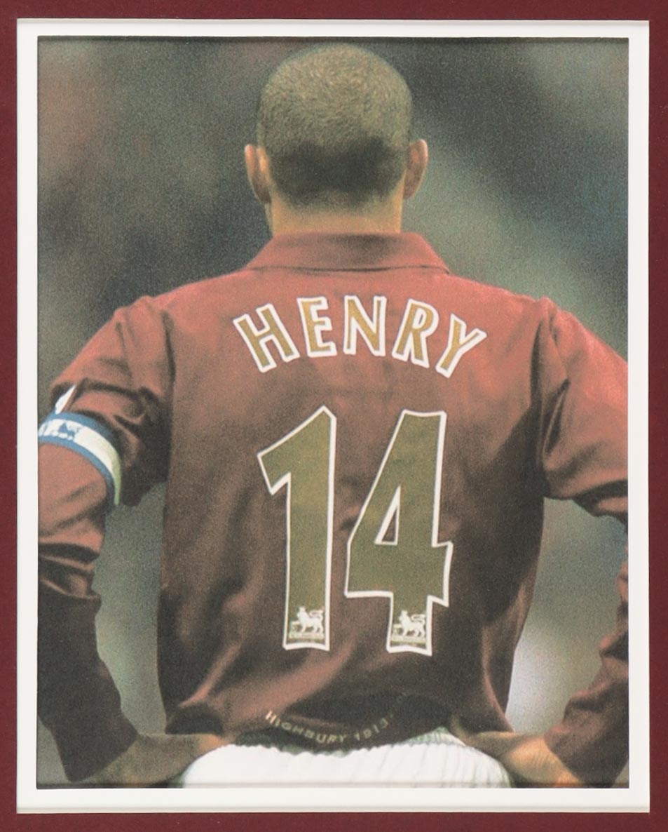 Thierry Henry Signed Custom Framed Jersey Display (Beckett) at PristineAuction.com Thierry Henry Signed Custom Framed Jersey Display (Beckett) at PristineAuction.com