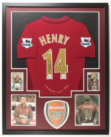 Thierry Henry Signed Custom Framed Jersey Display (Beckett) at PristineAuction.com
