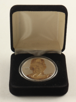 Hideo Nomo LE The Highland Mint 1 Troy Oz .999 Fine Silver With Gold Overlay Commemorative Bullion Round at PristineAuction.com