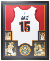 Nikola Jokic Signed Custom Framed Jersey Display (Beckett) at PristineAuction.com