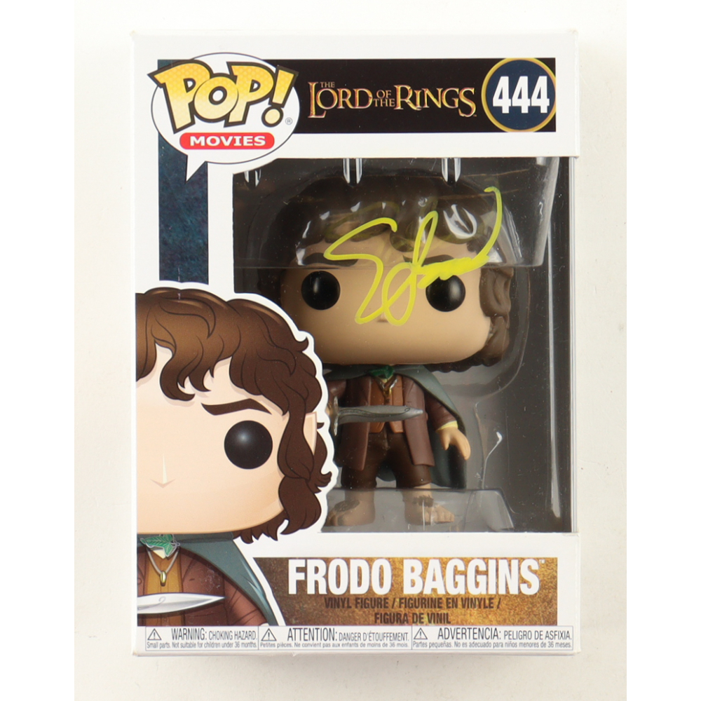 Elijah Wood Signed "The Lord of the Rings" #444 Frodo Baggins Funko Pop! Vinyl Figure (ACOA) at PristineAuction.com