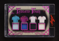 Roger Federer / Rafael Nadal / John McEnroe / Bjorn Borg 2024 Leaf Ultimate Sports Fabled Four Pink #FF6 #5/6 at PristineAuction.com