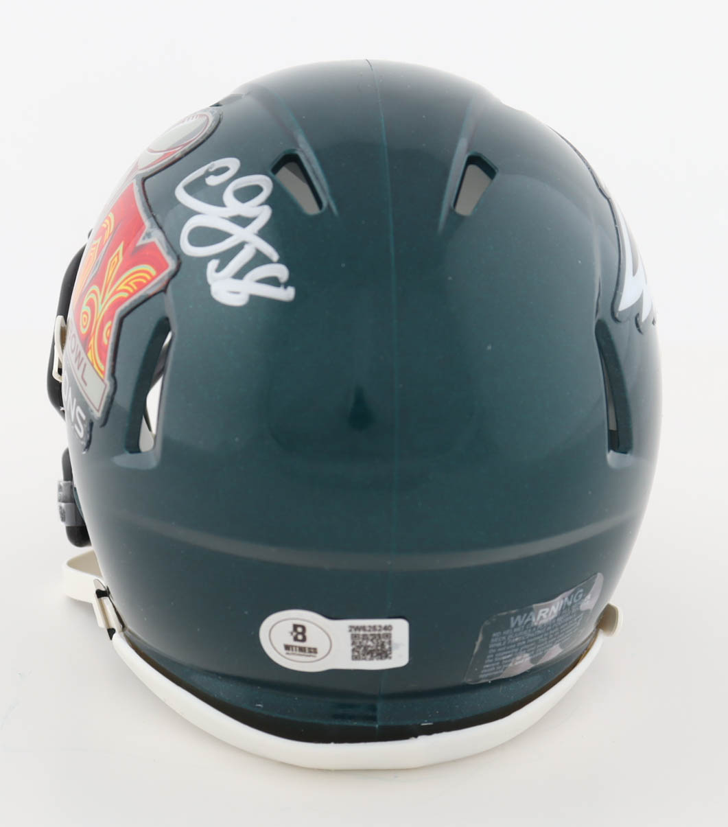 CJ Gardner-Johnson Signed Eagles Super Bowl LIX Logo Speed Mini Helmet (Beckett) at PristineAuction.com CJ Gardner-Johnson Signed Eagles Super Bowl LIX Logo Speed Mini Helmet (Beckett) at PristineAuction.com