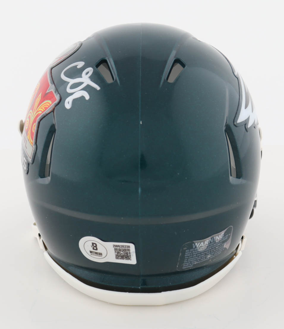 CJ Gardner-Johnson Signed Eagles Super Bowl LIX Logo Speed Mini Helmet (Beckett) at PristineAuction.com CJ Gardner-Johnson Signed Eagles Super Bowl LIX Logo Speed Mini Helmet (Beckett) at PristineAuction.com