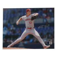 Brady Singer Signed Reds 8x10 Photo (Beckett) at PristineAuction.com
