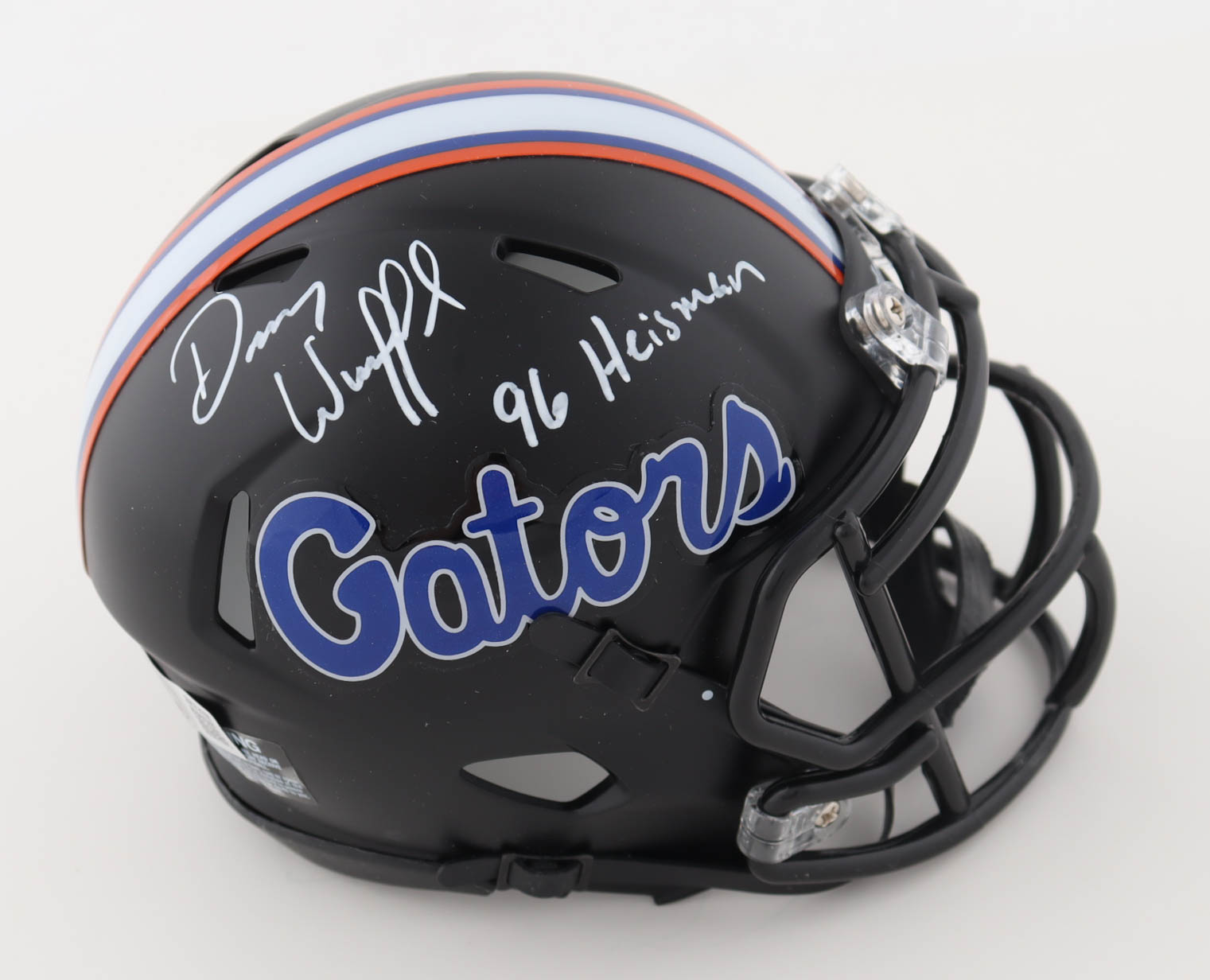 Danny Wuerffel Signed Florida Gators Speed Mini Helmet Inscribed "96 Heisman" (Beckett) at PristineAuction.com Danny Wuerffel Signed Florida Gators Speed Mini Helmet Inscribed "96 Heisman" (Beckett) at PristineAuction.com
