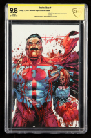Tyler Kirkham Signed 2022 "Invincible" Issue #1 Whatnot "Virgin" Exclusive Variant Comic Book (CBCS 9.8) at PristineAuction.com