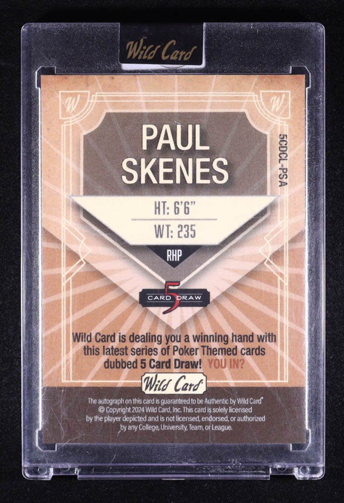 Paul Skenes 2024 Wild Card 5 Card Draw Autographs Sparkle Silver #5CDCLPSA RC #1/1 at PristineAuction.com Paul Skenes 2024 Wild Card 5 Card Draw Autographs Sparkle Silver #5CDCLPSA RC #1/1 at PristineAuction.com