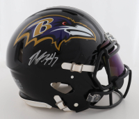 Rashod Bateman Signed Ravens Full-Size Authentic On-Field Speed Helmet With Visor (Fanatics) at PristineAuction.com