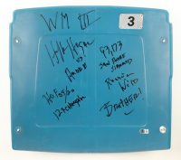 Hulk Hogan Signed Wrestlemania III Detroit Silverdome Stadium Seatback with (7) Inscriptions (Beckett) at PristineAuction.com