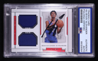 Shai Gilgeous-Alexander Signed 2018-19 Panini National Treasures Rookie Dual Materials #14 RC #34/99 (PSA Authentic) at PristineAuction.com