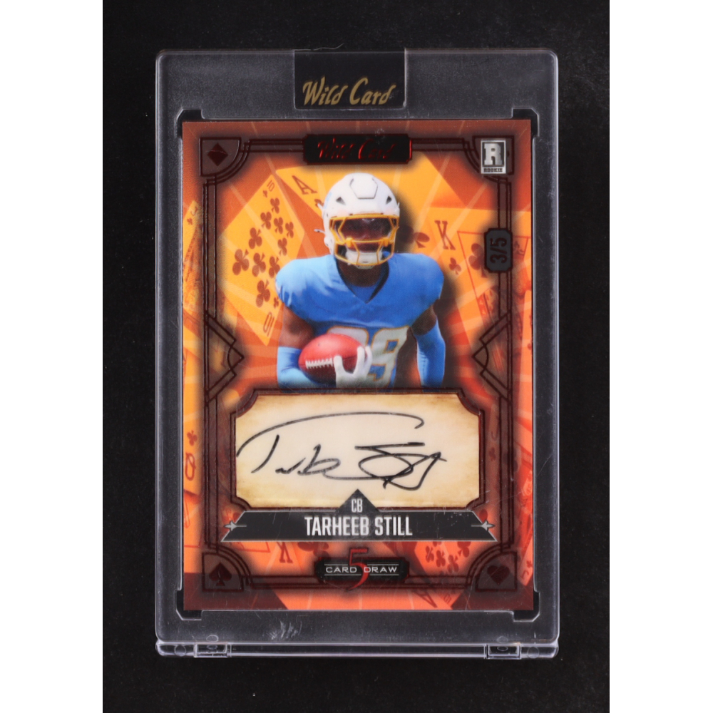 Tarheeb Still 2024 Wild Card 5 Card Draw Autographs Prismatic Red #5CDCLATS RC #3/5 at PristineAuction.com
