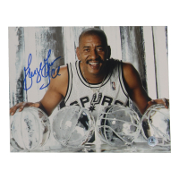 George Gervin Signed Spurs 8x10 Photo (Beckett) at PristineAuction.com
