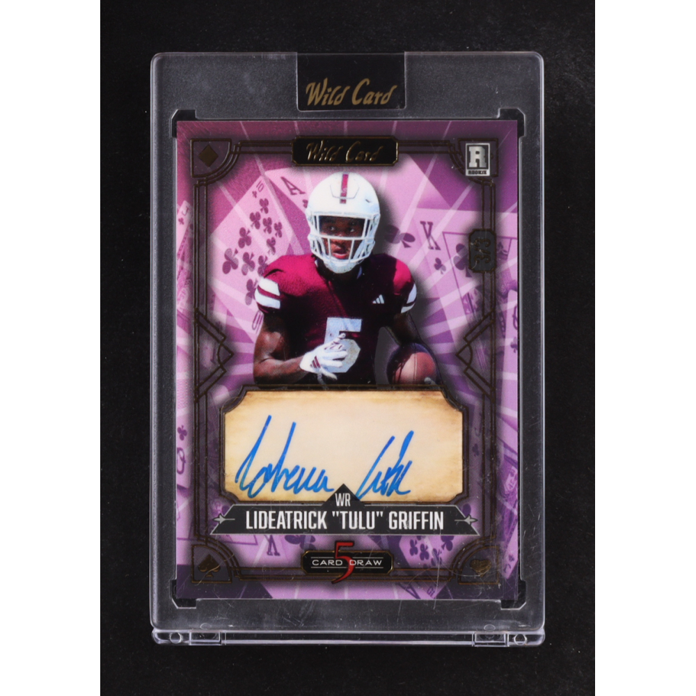 Lideatrick Griffin 2024 Wild Card 5 Card Draw Autographs Prismatic Bronze #5CDCLALG RC #3/3 at PristineAuction.com