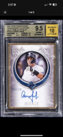 Aaron Judge 2023 Topps Transcendent Transcendent Collection Gold Frame Autographs Blue #TCAAJ #5/10 (BGS 9.5 | Auto 10) at PristineAuction.com