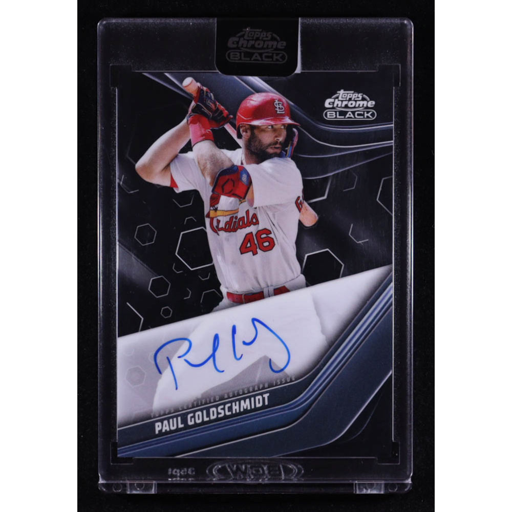 Paul Goldschmidt 2023 Topps Chrome Black Autographs #CBAPG at PristineAuction.com
