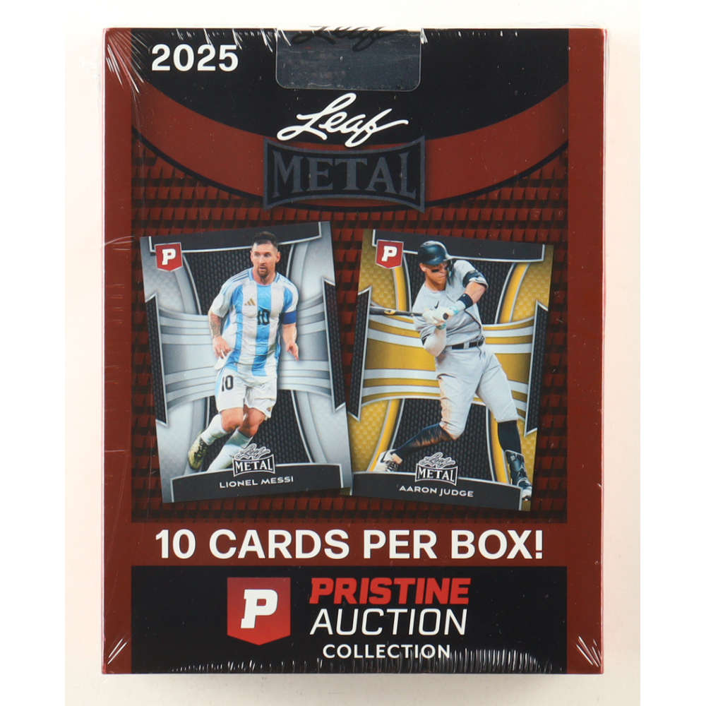 2025 Leaf Metal Pristine Auction Collection Card Box with (10) Cards at PristineAuction.com