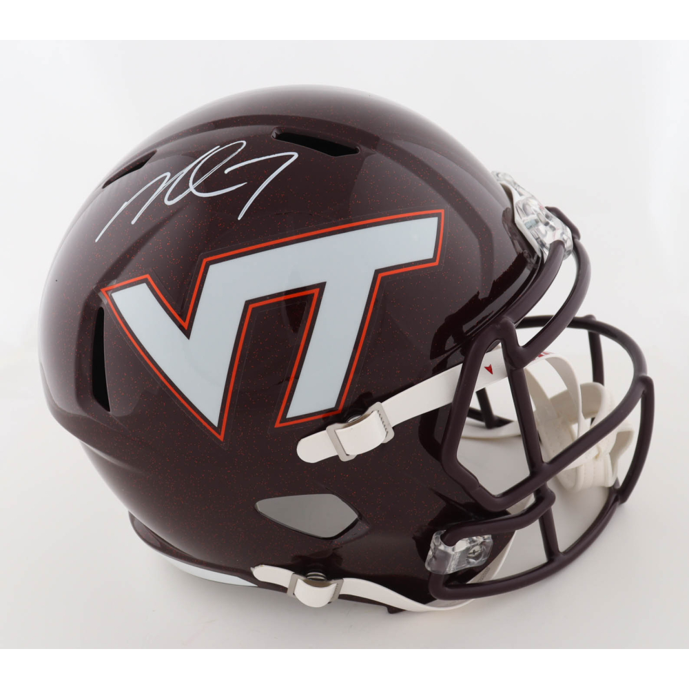 Michael Vick Signed Virginia Tech Hokies Full-Size Speed Helmet (JSA) at PristineAuction.com