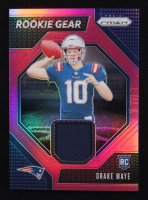Drake Maye 2024 Panini Prizm Rookie Gear RC #RG-DME at PristineAuction.com