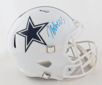 Jaydon Blue Signed Cowboys Full-Size White Alternate Speed Helmet (Beckett) at PristineAuction.com