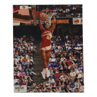 Spud Webb Signed Hawks 8x10 Photo (Beckett) at PristineAuction.com