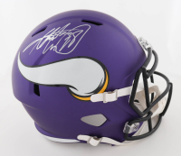 Adrian Peterson Signed Vikings Full-Size Speed Helmet (JSA) at PristineAuction.com