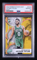 Jayson Tatum 2022 Panini Father's Day Inserts Gold #FD15 #05/10 (PSA 10) at PristineAuction.com