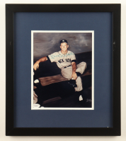 Mickey Mantle Signed Yankees Custom Framed Photo Display (JSA) at PristineAuction.com