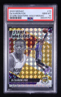 De'Aaron Fox 2020-21 Panini Mosaic Stare Masters Mosaic Gold #19 #07/10 (PSA 10) at PristineAuction.com