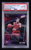 Trae Young 2019 Panini Father's Day Escher Squares #70 RC #09/10 (PSA 10) at PristineAuction.com