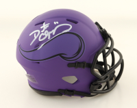 Daunte Culpepper Signed Vikings Rave Alternate Speed Mini Helmet (JSA) at PristineAuction.com