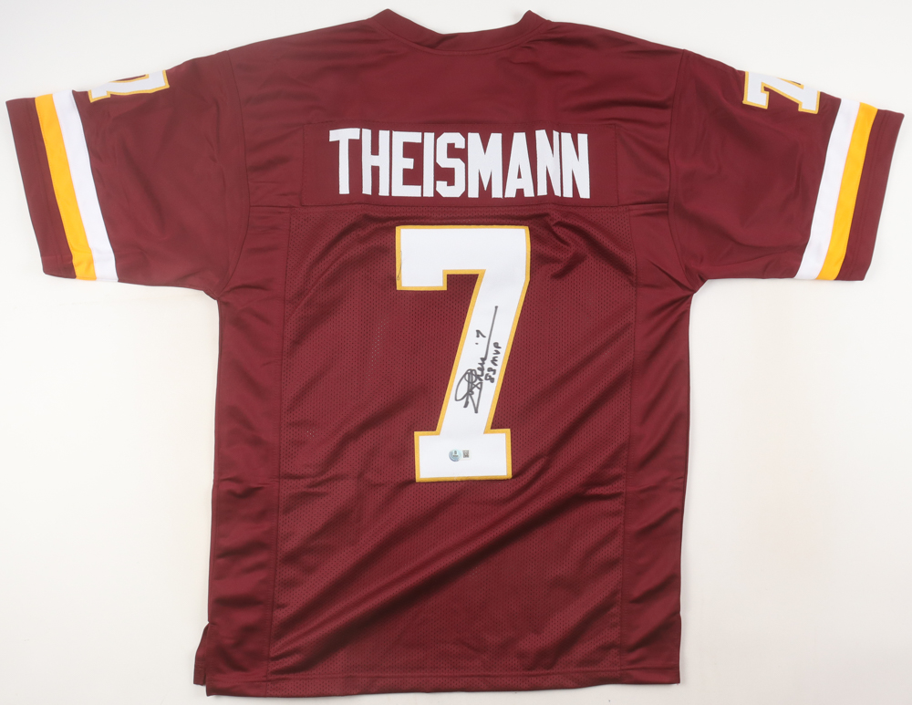 Joe Theismann Signed Jersey Inscribed "83 MVP" (Beckett) at PristineAuction.com Joe Theismann Signed Jersey Inscribed "83 MVP" (Beckett) at PristineAuction.com