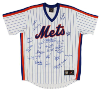 1986 Mets Majestic Authentic Jersey Team-Signed By (23) with Keith Hernadez, Darryl Strawberry, Dwight Gooden (Beckett) at PristineAuction.com