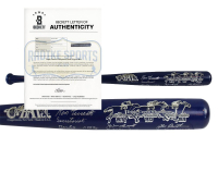 Jean Cruguet, Ron Turcotte, Steve Cauthen Signed "Triple Crown" Cooperstown Baseball Bat with Multiple Career Inscriptions (Beckett) at PristineAuction.com