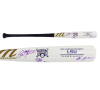 Jay Johnson, Paul Manieri & Skip Bertman Signed LSU Tigers "Traditions" LE Marucci Baseball Bat (Radtke) at PristineAuction.com