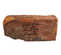 Jim Rice, Fred Lynn & Dwight Evans Signed Fenway Park Brick (JSA) at PristineAuction.com
