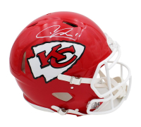 Chris Jones Signed Chiefs Full-Size Authentic On-Field Speed Helmet (Radtke) at PristineAuction.com