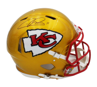 Chris Jones Signed Chiefs Full-Size Authentic On-Field Flash Alternate Speed Helmet (Radtke) at PristineAuction.com