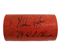 Nolan Ryan Signed Mets Shea Stadium Foul Pole Inscribed "'69 W.S. Champs" (JSA & MLB) at PristineAuction.com