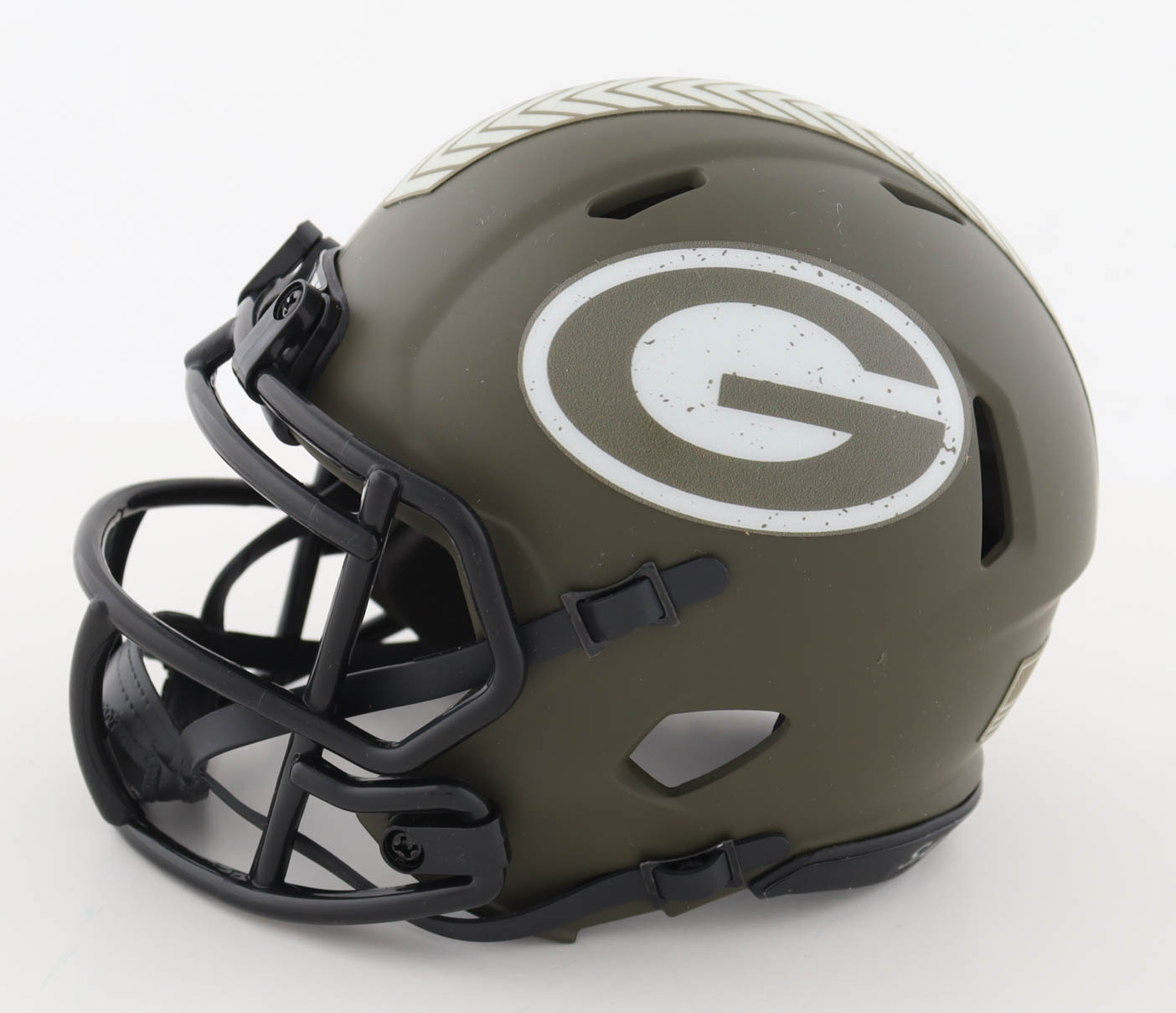 Micah Parsons Signed Packers Salute to Service Alternate Speed Mini Helmet (Fanatics) at PristineAuction.com Micah Parsons Signed Packers Salute to Service Alternate Speed Mini Helmet (Fanatics) at PristineAuction.com