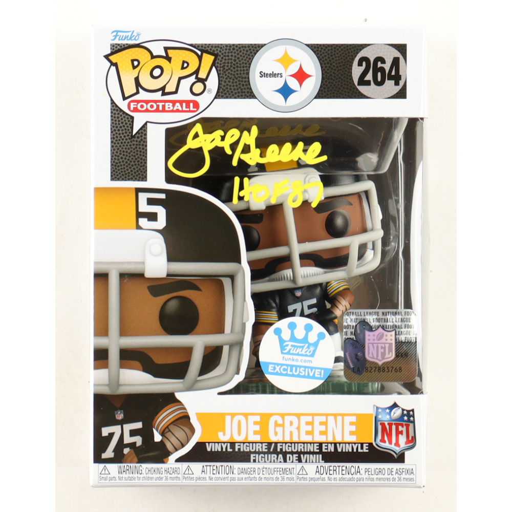 Joe Greene Signed Steelers #264 Funko Pop! Vinyl Figure Inscribed "HOF 87" (Beckett) at PristineAuction.com