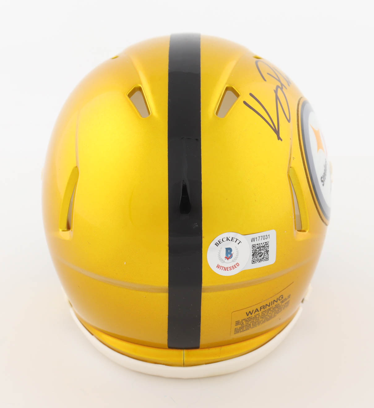 Kenny Pickett Signed Steelers Flash Alternate Speed Mini Helmet (Beckett) at PristineAuction.com Kenny Pickett Signed Steelers Flash Alternate Speed Mini Helmet (Beckett) at PristineAuction.com