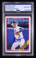 Nolan Ryan Signed 2023 Topps '88 Topps #T8886 (PSA | Auto Grade PSA 10) at PristineAuction.com