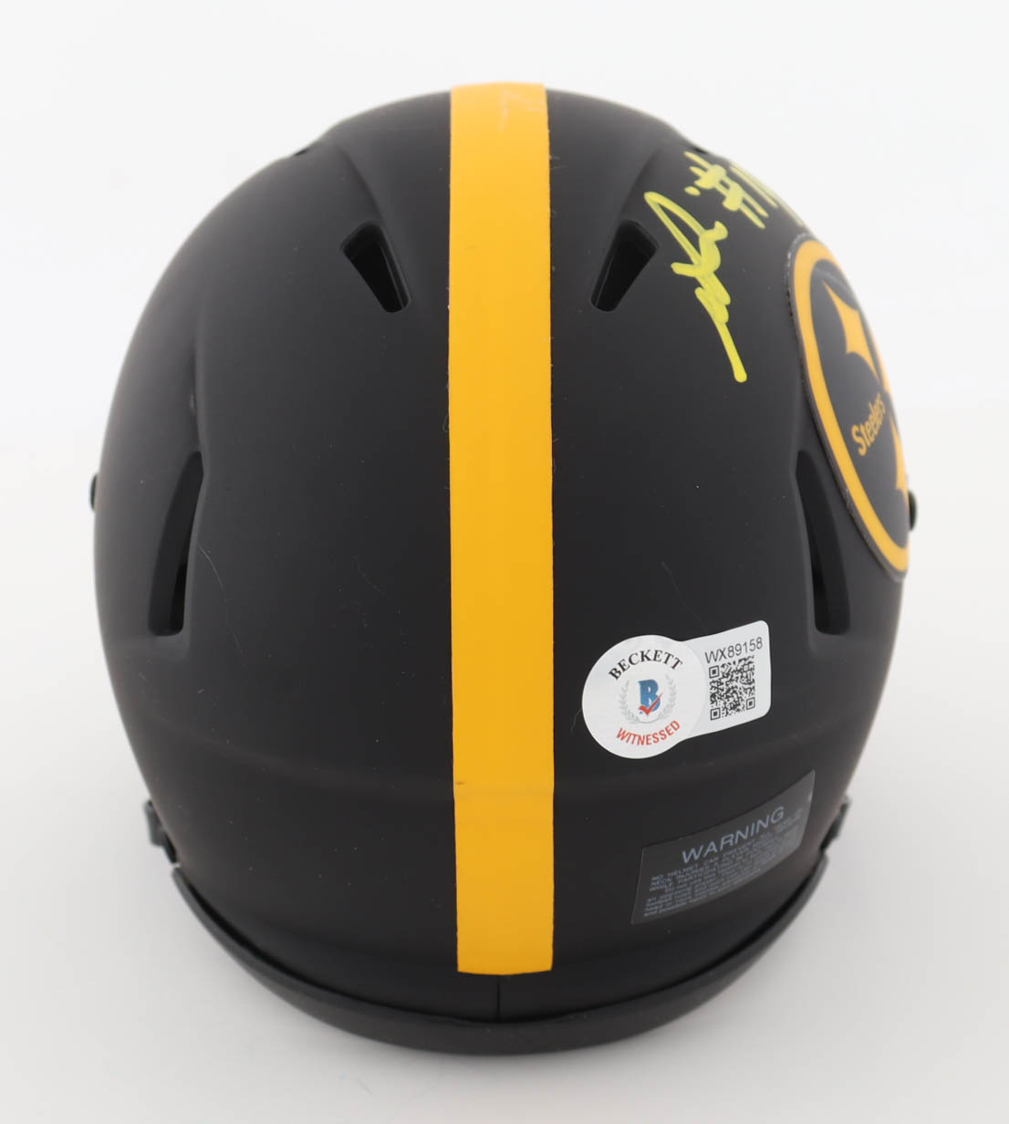George Pickens Signed Steelers Eclipse Alternate Speed Mini Helmet (Beckett) at PristineAuction.com George Pickens Signed Steelers Eclipse Alternate Speed Mini Helmet (Beckett) at PristineAuction.com