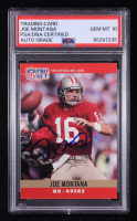 Joe Montana Signed 1990 Pro Set #293 (PSA | Auto Grade PSA 10) at PristineAuction.com
