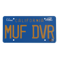 Cheech Marin & Tommy Chong Signed "Up In Smoke" License Plate (Beckett) at PristineAuction.com