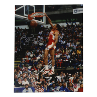 Spud Webb Signed Hawks 11x14 Photo (Beckett) at PristineAuction.com
