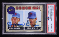 Jerry Koosman & Nolan Ryan Signed 1968 Topps #177 Rookie Stars RC REPRINT (PSA | Auto Grade PSA 10) at PristineAuction.com