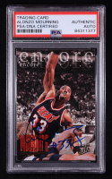 Alonzo Mourning Signed 1995-96 Ultra #326 ENC (PSA | Auto Grade PSA Authentic) at PristineAuction.com