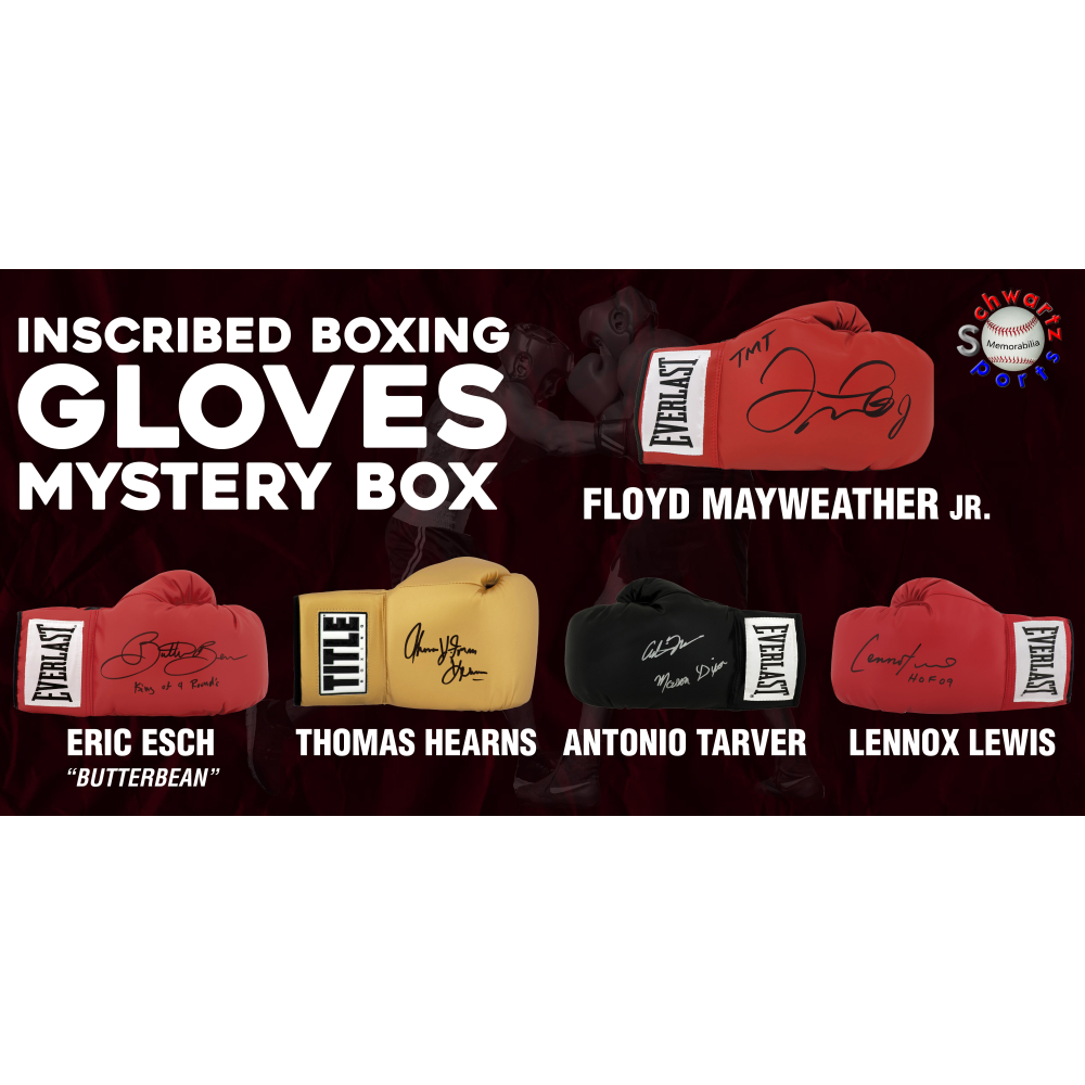 Boxing Glove Signed & INSCRIBED Mystery Box - Series 18 (Limited to 100) – Schwartz Sports at PristineAuction.com